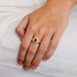 Bague Marguerite Rubis birman