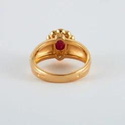 Bague Marguerite Rubis birman