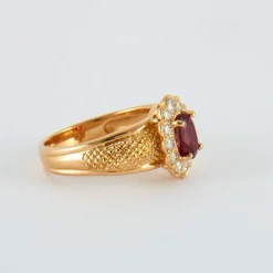 Bague Marguerite Rubis birman