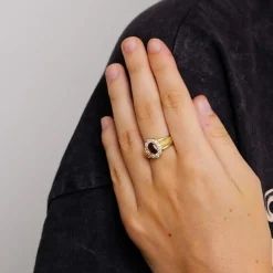 Bague Marguerite Rubis birman