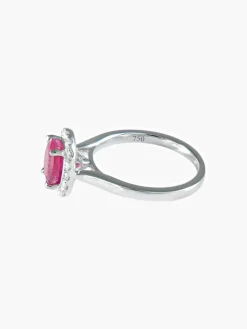 Bague Marguerite Rubis Diamants