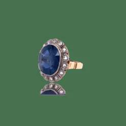 Bague Marguerite Saphir & Diamants