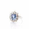 Bague marguerite saphir de 4,05cts