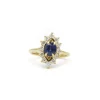 Bague Marguerite Saphir Et Diamants