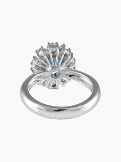 Bague Marguerite Saphir et Diamants