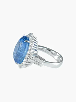 Bague Marguerite Saphir et Diamants