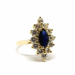 Bague Marguerite Saphirs & Diamants