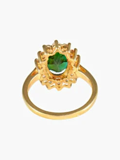 Bague Marguerite Tourmaline verte