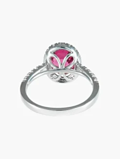 Bague Marguerite Tourmaline Rouge