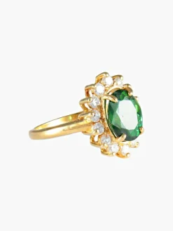 Bague Marguerite Tourmaline verte