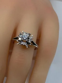 Bague Margueritte en Or blanc & Diamants