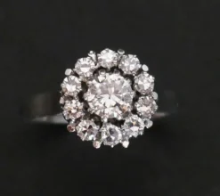 Bague Margueritte en Or blanc & diamants