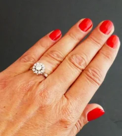 Bague Margueritte en Or blanc & diamants
