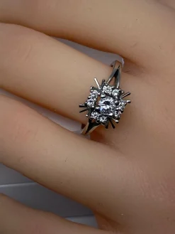 Bague Margueritte en Or blanc & Diamants