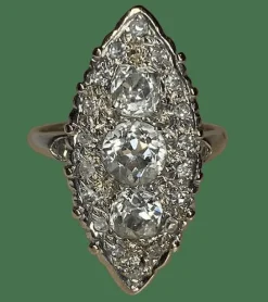 BAGUE MARQUISE DIAMANTS