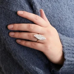 BAGUE MARQUISE DIAMANTS