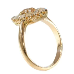 Bague marquise diamants