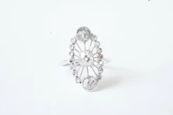 Bague marquise Diamants Belle Epoque