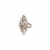 Bague marquise diamants en or blanc et platine