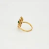Bague Marquise diamants émeraude