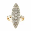 Bague Marquise Diamants or jaune