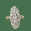 Bague marquise en Or bicolore et Diamants