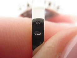 bague marquise en or blanc 18k sertie saphir 1.3ct & diamants 0.3ct 56