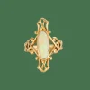 Bague marquise opale et or jaune