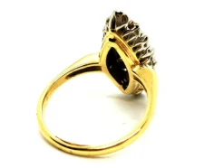 Bague Marquise Or blanc Diamant