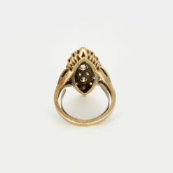 Bague Marquise Or Blanc Diamants