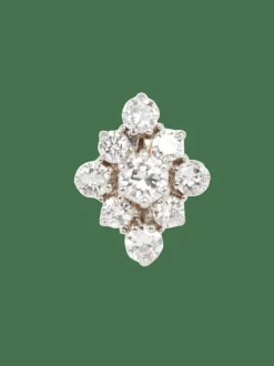 Bague marquise or diamants