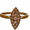 Bague marquise or jaune diamants