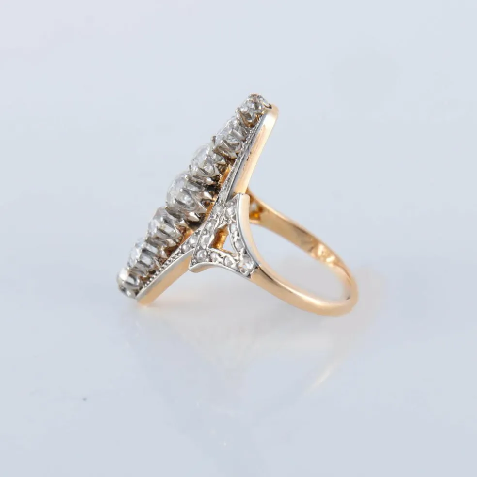 Bague marquise, époque Art Nouveau
