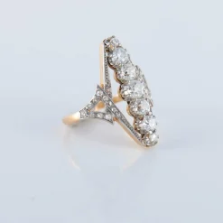 Bague marquise, époque Art Nouveau