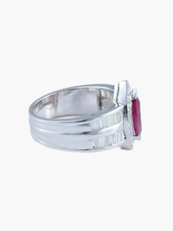 Bague Marquise Rubis Diamants