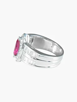 Bague Marquise Rubis Diamants