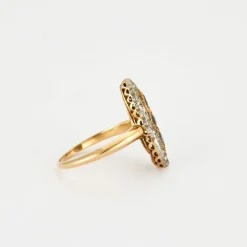 Bague Marquise Saphirs et Diamants