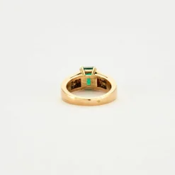 Bague émeraude & brillants or jaune