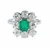 Bague Émeraude & Diamants