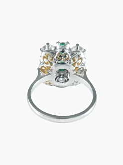 Bague Émeraude & Diamants