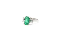 Bague émeraude 1,78ct et diamants