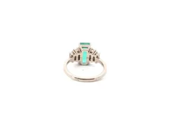 Bague émeraude 1,89ct et diamants en or 18k