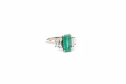 Bague émeraude 1,89ct et diamants en or 18k