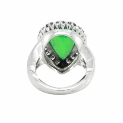 Bague émeraude diamants