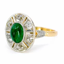 Bague émeraude, diamants
