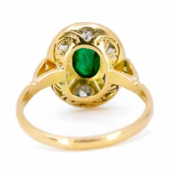 Bague émeraude, diamants