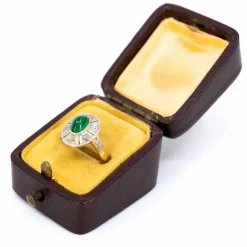 Bague émeraude, diamants