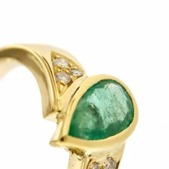 Bague émeraude diamants