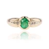 Bague émeraude diamants occasion
