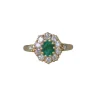Bague émeraude et diamant